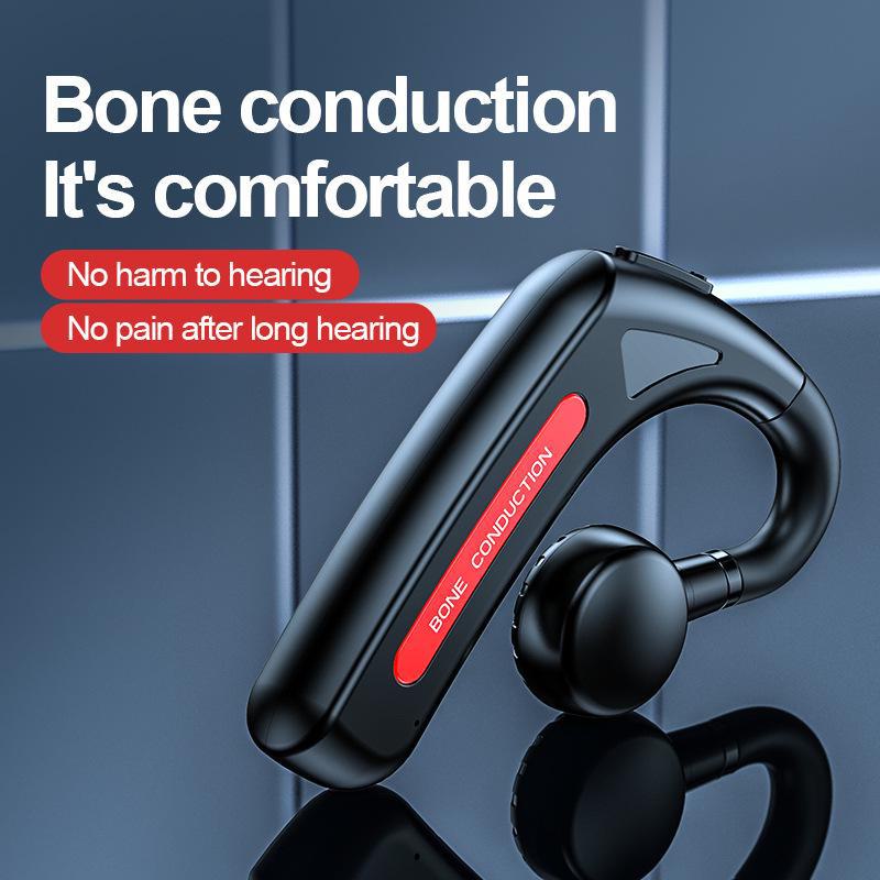 New 618 Bluetooth Bone Conduction Ear-Hanging Headset - Business & Sports Stereo