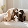 Cute Alpaca Plush Toy Soft And Comfortable Cartoon Alpaca Doll Hug Pillow Standing Posture Sheep Soft Stuffed Animal Doll