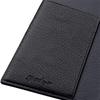 SPAD YAK Leather System Planner Bible 11mm Notebook Black X Navy