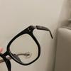 New Wood Grain Mirror Legs Myopia Glasses Fashion Vintage Anti Blue Light Transparent Glasses Near Sight Eyeglasses