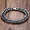 Vnox Stylish Men Bracelets with Retro Tone Stainless Steel Link Chain 8 Inch  Male Wrist Jewelry