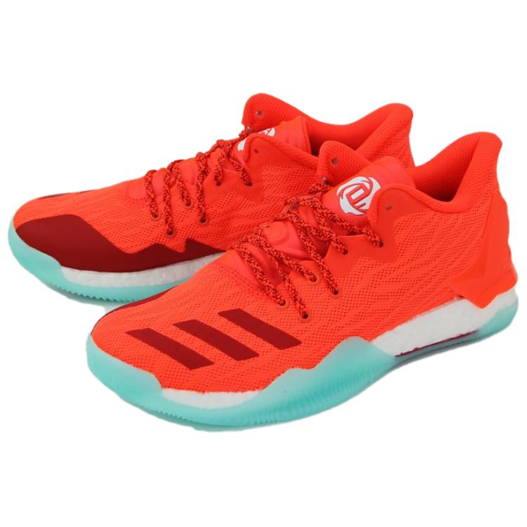 adidas D Rose 7 Comfortable Lightweight Shock Absorption Non-Slip Wear-Resistant Low-Top Basketball Shoes Men Sneakers Orange BY3801