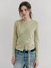 ETMON Wrap Cardigan T-Shirt, Light Green
