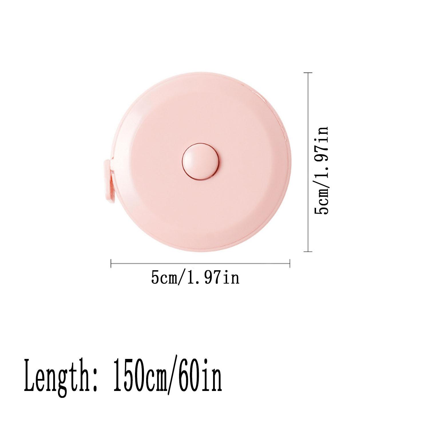 1-3pcs 1.5M Portable Retractable Mini Tape Measure, Soft Ruler for Sewing, Height Measurement, Cm/Inch Roll Tape, Measuring Tool