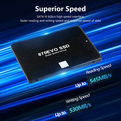 870 EVO SATA III 2.5-inch SSD R/W Speed Up To 545MB/s 530MB/s 64/128/256GB Internal Solid State Drive Compatible with PC Computer Desktop Laptop