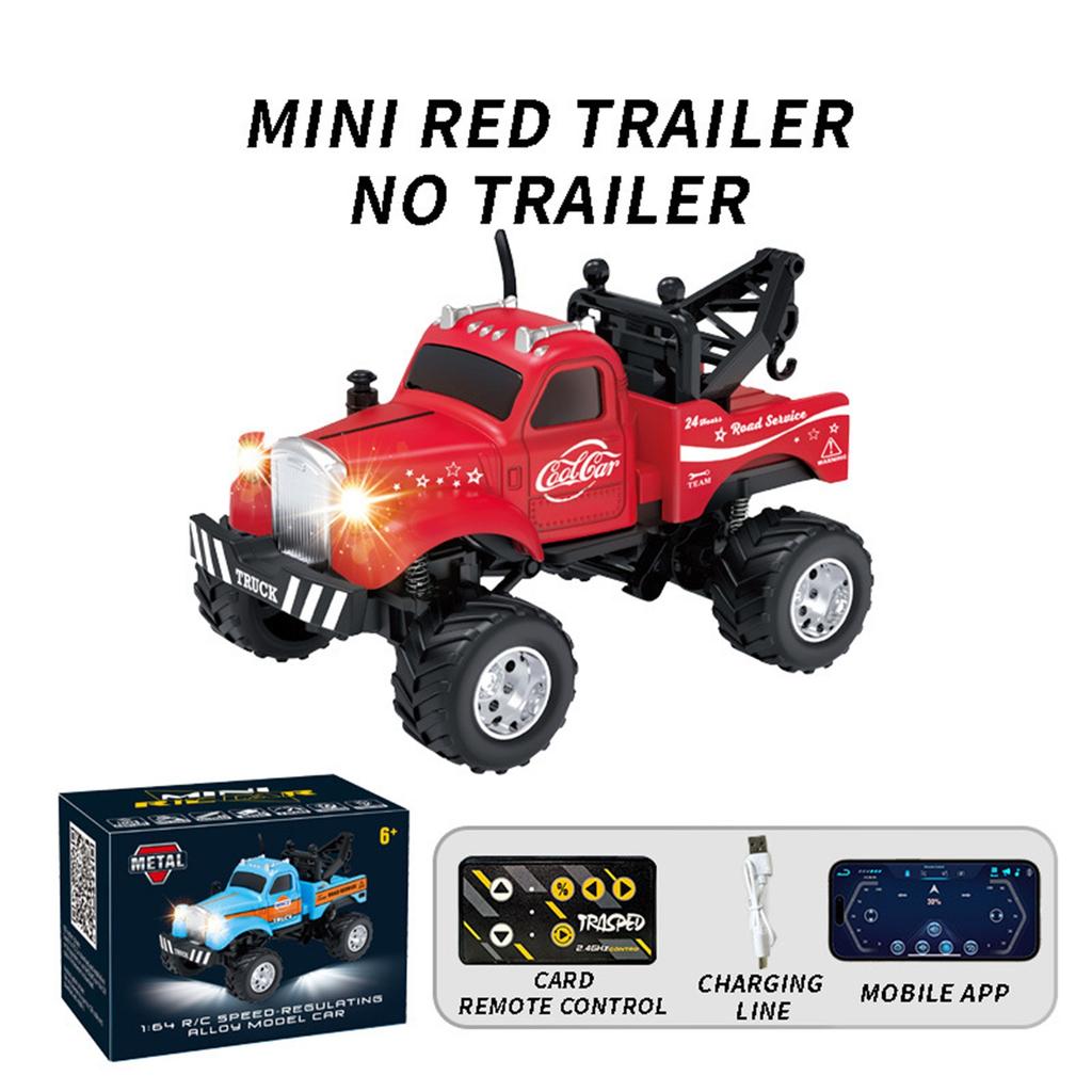 RC-Truck, RC-Sattelschlepper mit Anhänger, RC-Truck, Legierung im Maßstab 1/64, 2025 neuer RC-Truck, 2,4-GHz-Fernbedienung, als Geschenk für Kinder