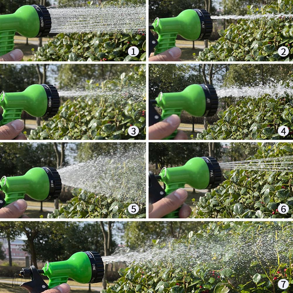 7 Modes High Pressure Water Gun Adjustable Hose Nozzle Multifunction Garden Watering Sprayer Car Washing Irrigation Cleaning Tool