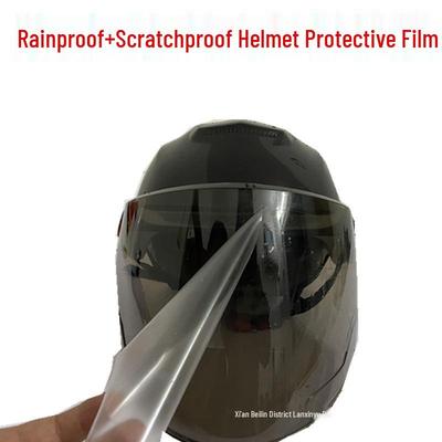 Rainproof & Scratchproof Motorcycle Helmet Film Sticker - HD Windshield Protection for Electric Motorcycles