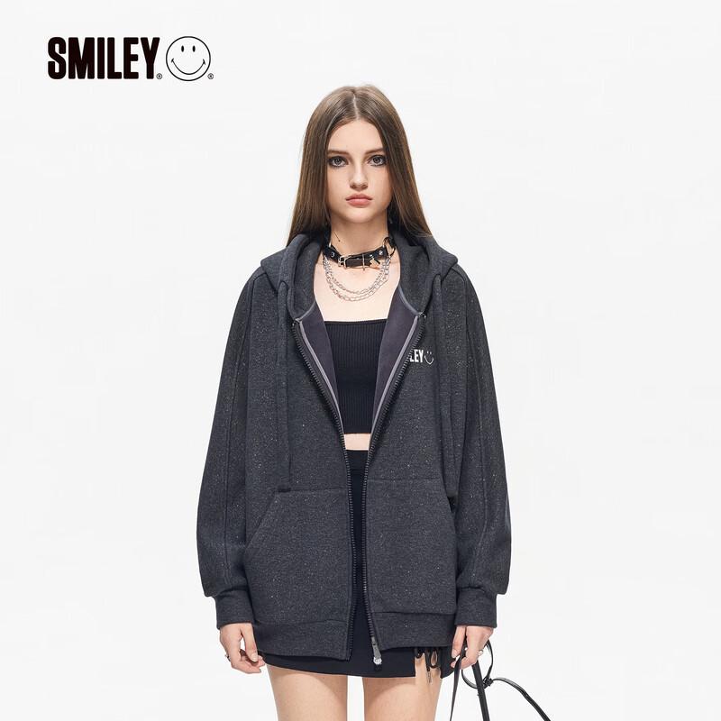 

Smiley Women s Letter Print Loose Fit Hoodie M