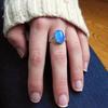 Moda Mujer Anillo Creativo Más Nuevo Sensible a la Temperatura Cambia de Color Retro Redondo Anillo de Compromiso Anillo Accesorios de Joyería Regalos