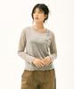 ANDAGAIN Small Logo Summer Slim Knit (Gray)