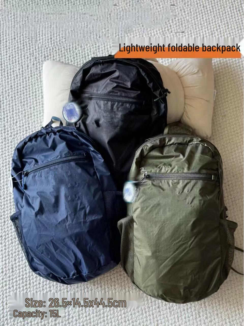 

25-літровий легкий водонепроникний рюкзак для чоловіків і жінок - Ідеально підходить для літніх видів спорту на відкритому повітрі та альпінізму чорний