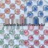 Gradient Firework Cut Zircon Earrings - Sky Fire Super Flash