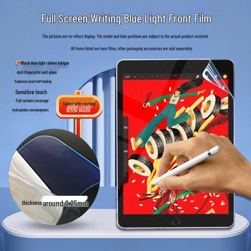 Paper-like PET Film for Writing & Drawing: Full Coverage for Vivo Pad6 Pro/5E and iQOO Pad5 Pro