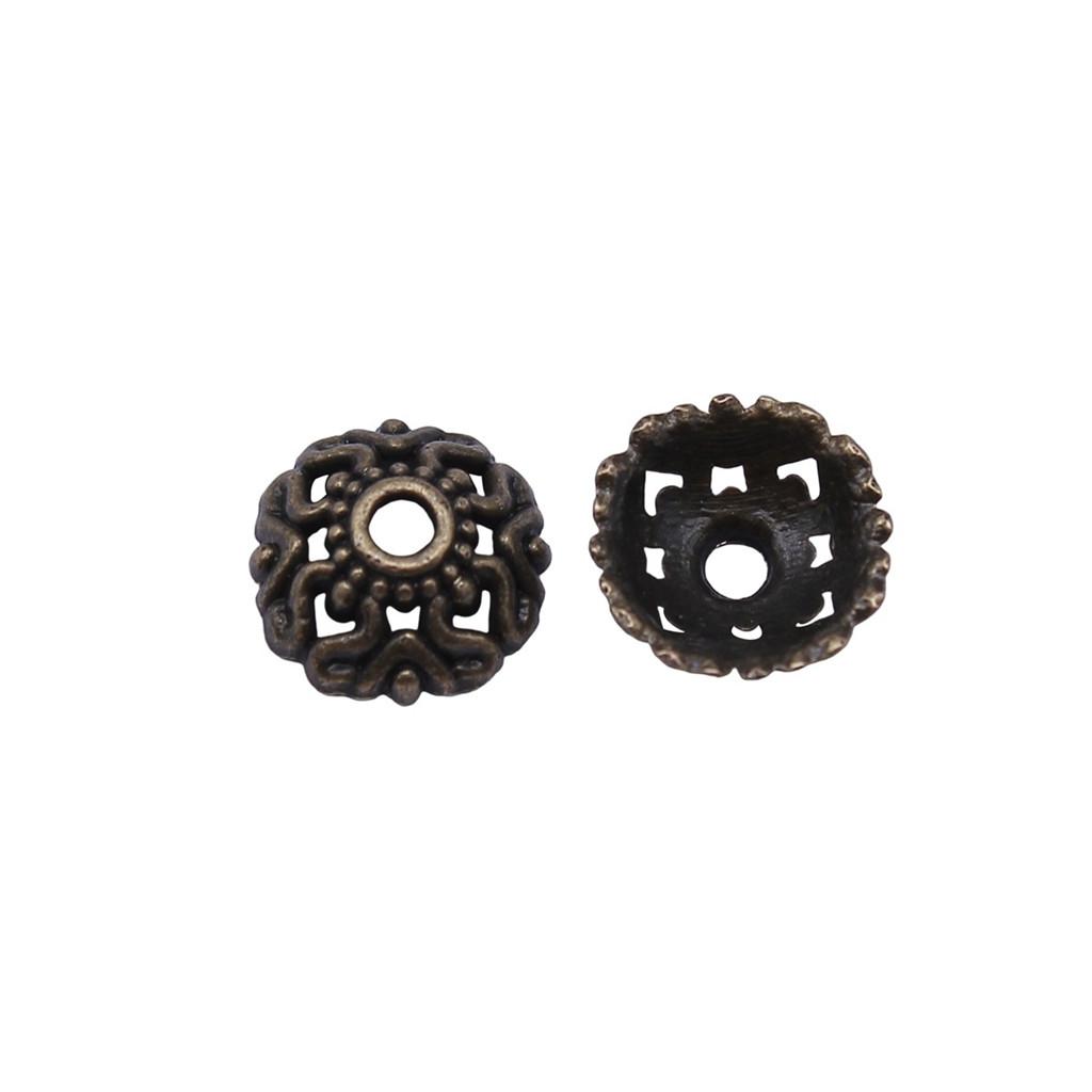 Multi Color Swirl Flower Bead Caps Spacer Beads For Jewelry Making Components