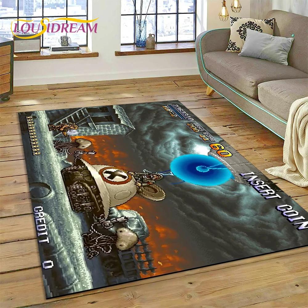 Metal Slug Retro Game Cartoon Customized Carpet Rug for Bedroom Living Room Home Sofa Decoration,Kid Play Large Decor Floor Mat