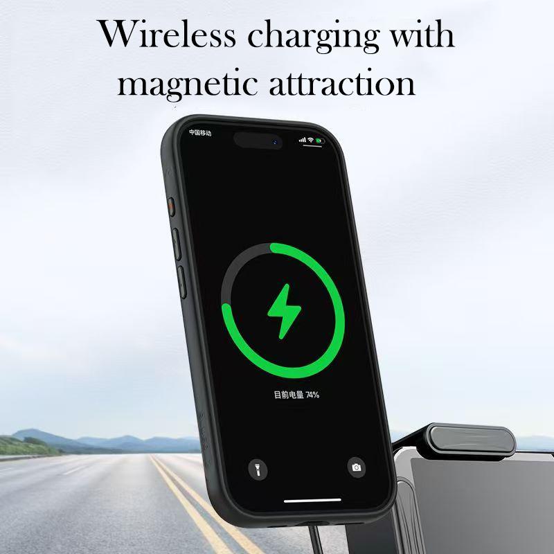 Blueo Magnetic Case For iPhone 16 Pro Max Carbon Fibre Wireless Charging Back Cover Case for IPHONE 16 PRO MAX