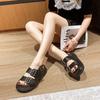Fashion Classic Belt Buckle Sandals Woman Platform Ankle Strap Shoes Ladies Muffin Antiskid Flipflops Girl Pink Gldiator Sandalias Mujer
