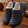 Pantoufles d'intérieur pour hommes et femmes, semelle épaisse, antidérapantes, chaudes, imperméables, en coton, Chaussures d'intérieur