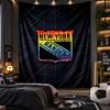 Wall Hanging Tapestry New York Rangers Print Cloth for Living Room Bedroom Home Decor