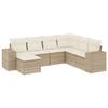 VidaXL Garden Lounge Set with Cushions 7 Pcs, Patio Sofas, Patio Furniture Set, Outdoor Furniture, Beige 3222897