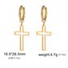 My Shape Fashion Lightning Earrings Women Men Hiphop Hoop Earring Stainless Steel Gold Punk Jewelry Party Ear Accessories