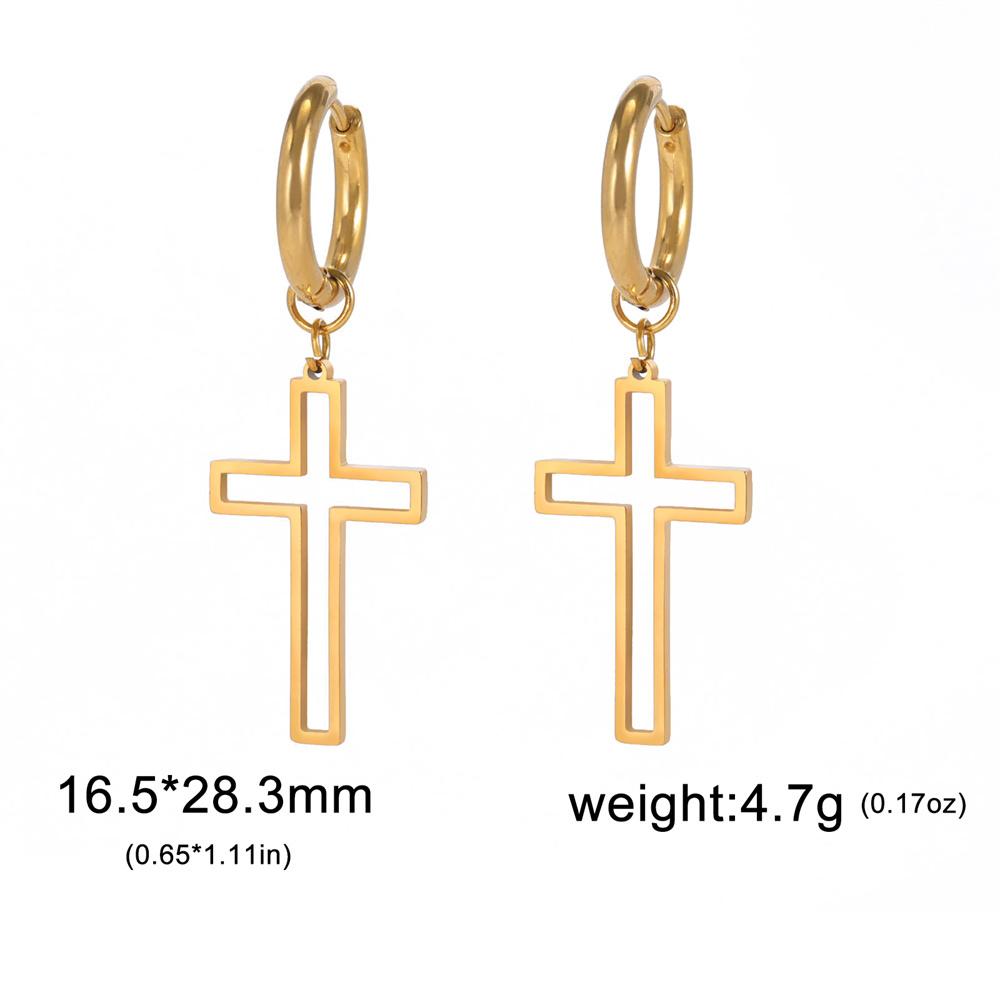 My Shape Fashion Lightning Earrings Women Men Hiphop Hoop Earring Stainless Steel Gold Punk Jewelry Party Ear Accessories