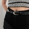 Pin Buckle Punk Waistband Luxury Trendy Design Waist Strap Women Fashion Leather Belt
