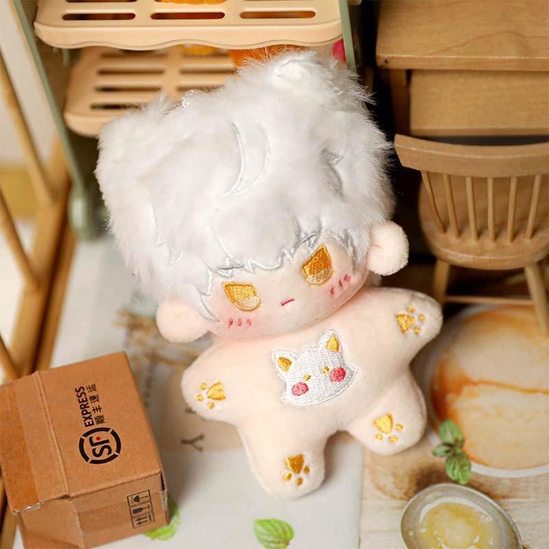 10cm Kawaii Naked Cotton Idol Plush Doll Stuffed Super Star Figure Doll Cute Light&Night Anime Gaming Peripherals Body Doll Gift