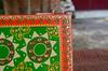 Indian Folk Art Mirror Work Wood Wall Panel