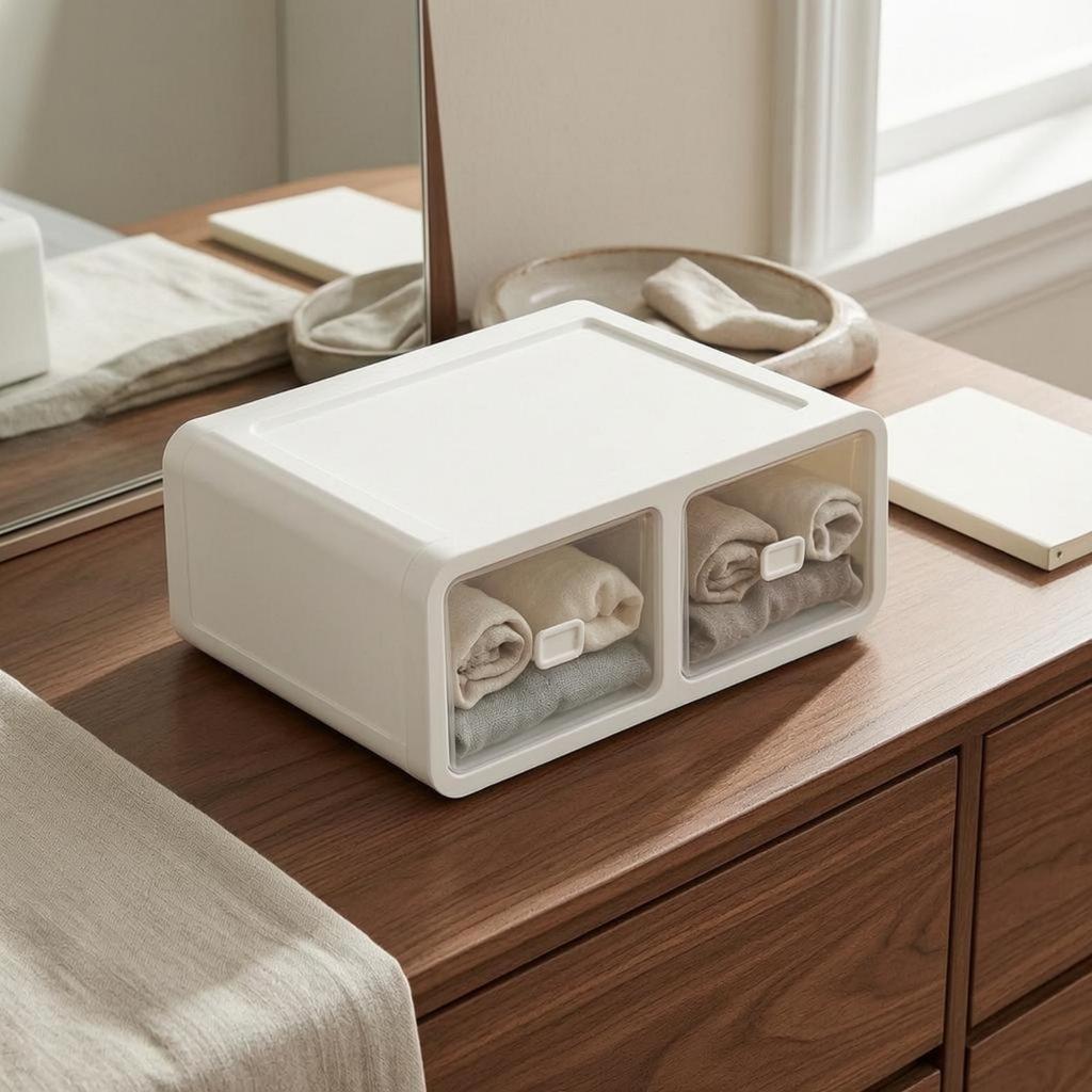 Underwear Drawer Organizer Rectangular Storage Box smooth process