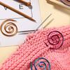 9pcs Metal Material Spiral Cable Knitting Needles Metal Cable Needles  For Sweater Knitting