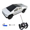 Children's Simulation Remote Control Toy Car Tesla Cyber electric Racing Car Alloy Model Sound and Light Pull Back Collection Ornaments Boy Gift