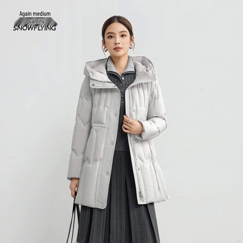 

Женская короткая куртка с капюшоном Xuezhongfei на утином пуху L