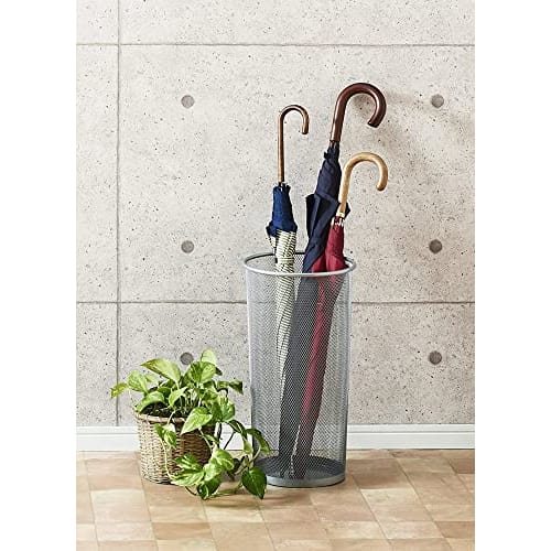 PEARL METAL Umbrella Stand, Mesh, Large, Silver, N-7887