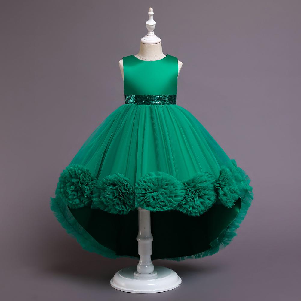 Children's Princess Flower Tutu Dress for Piano Performance