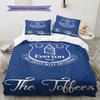 Everton F.C Pattern Bedding,Quilt Set Quilt Cover Pillowcase Home Birthday Gift(1 * duvet cover + 2 * pillowcase, without core)