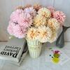 Artificial White Ball Chrysanthemum Silk Fake Flower Table Decoration 7 Heads Chrysanthemums Bouquet Simulation Flowers