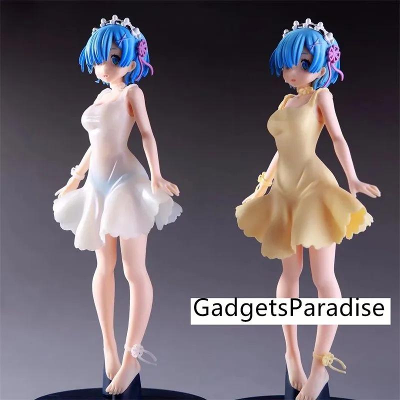 23cm Anime Re:Life in a different world from zero Rem Ram PVC Figure Model Collectible Toy