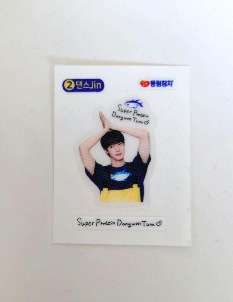 [USED] BTS Jin Dongwon Tuna Can Sticker