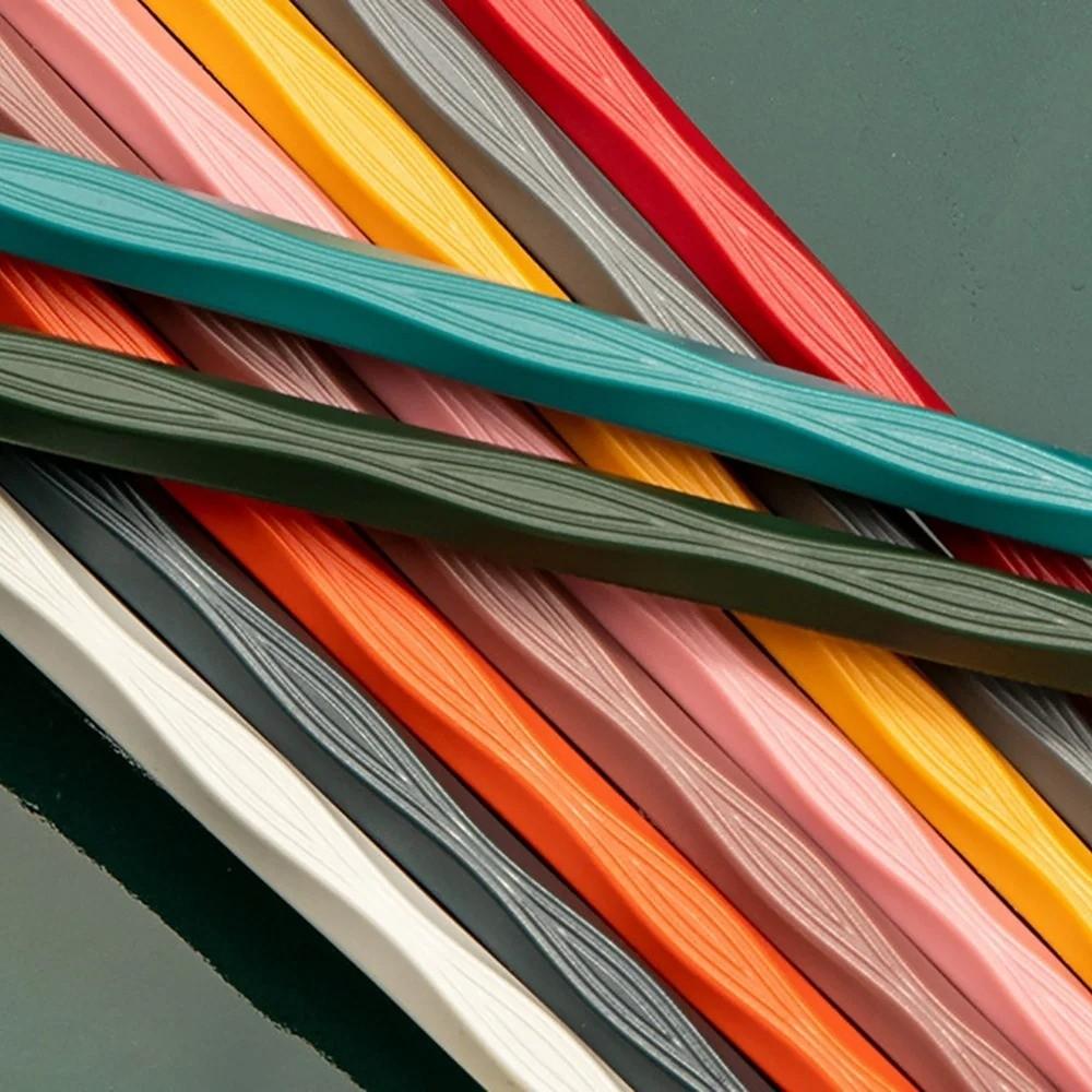 10Pairs Chinese Style National Tide Chopsticks Zinc Zinc Alloy Family Chopsticks Set Food Sticks  Kitchen