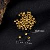Argent Sterling S925 avec Perles Espacement Plaqué Or 24K pour Bijoux DIY