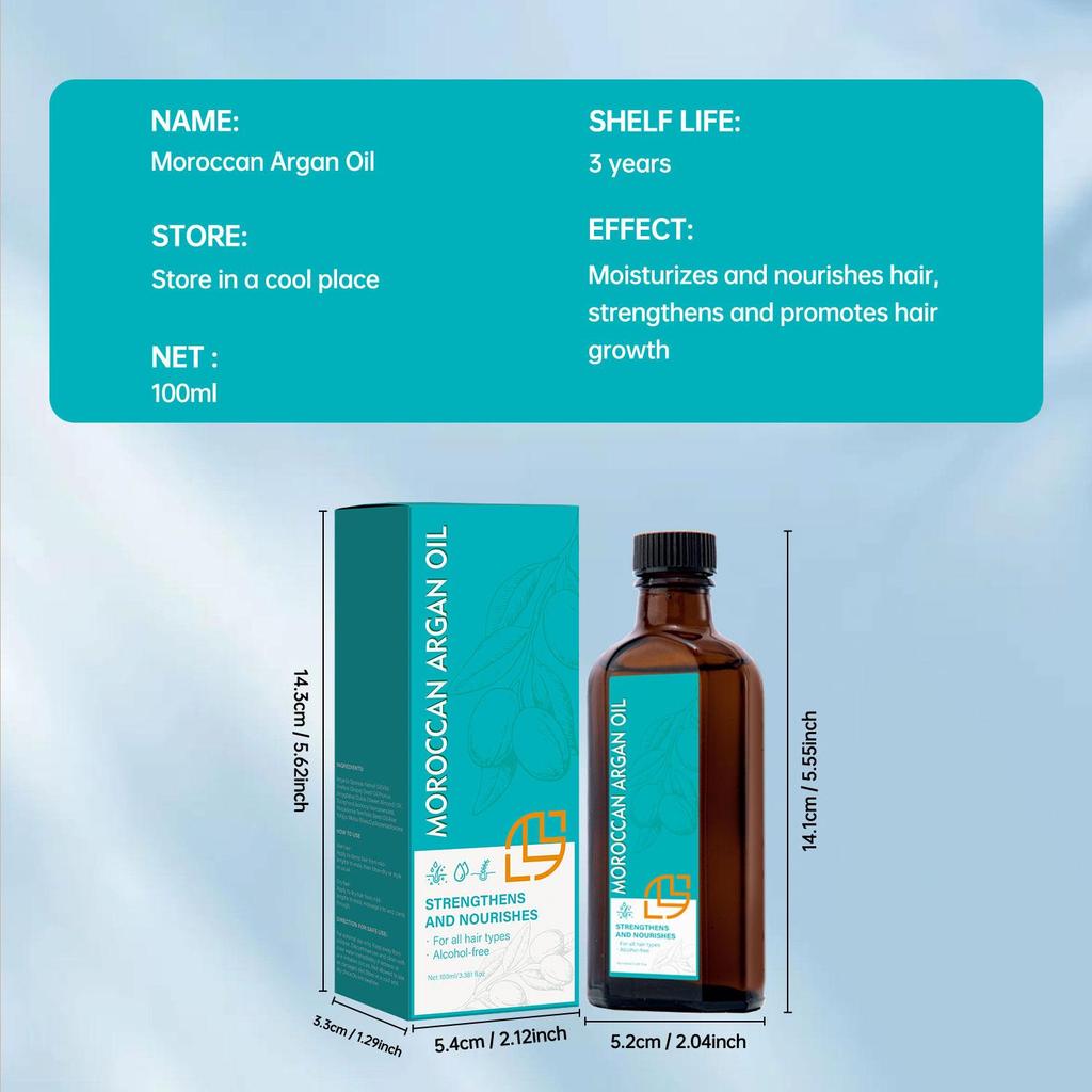 Moroccan Argan Oil - Toning & Repairing Hair Oil for Blonde, Silver & Highlighted Hair, Leave-In Color Treatment, Adds Shine