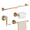 ELLEN Antik Bronze Badezimmer-Beschläge Set Verstellbarer Handtuchständer Handtuchhalter Toilettenpapierhalter Kleiderhaken EL2001A