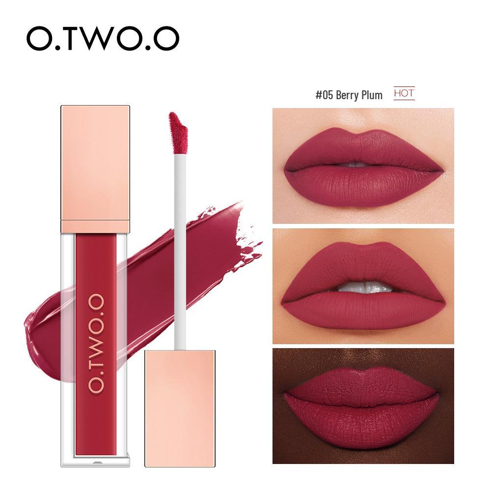 

O.TWO.O Intense Fog Velvet Matte Lip Tint, Non-Stick Lip Glaze #1017