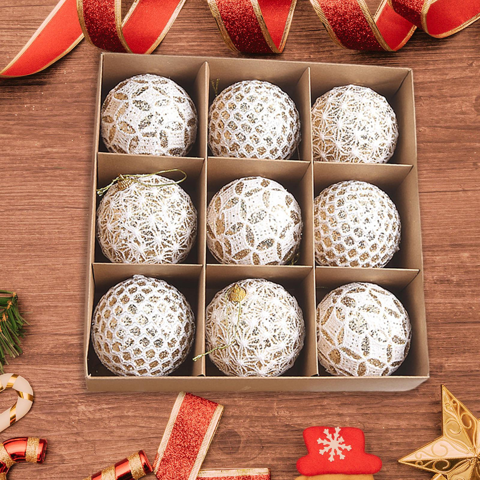 

9 шт. Рождественские шары, украшения, аксессуары, декоративные подвески, подвесное украшение