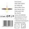 Sombre - modern hanging lamp 45 cm black