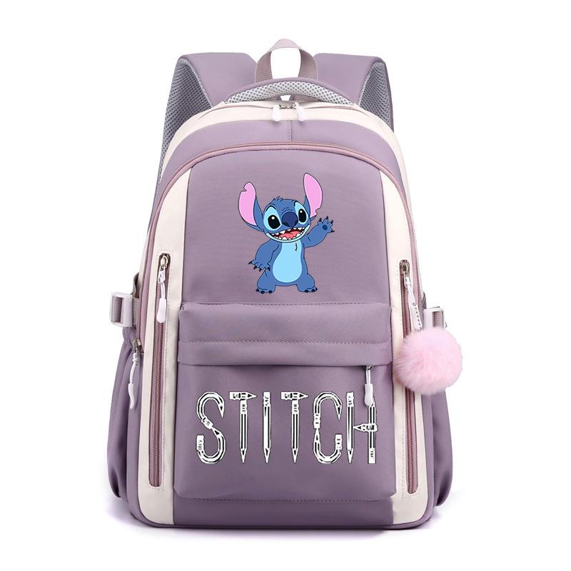 Cartoon Printed Casual Backpack High School Student Large Capacity Backpack