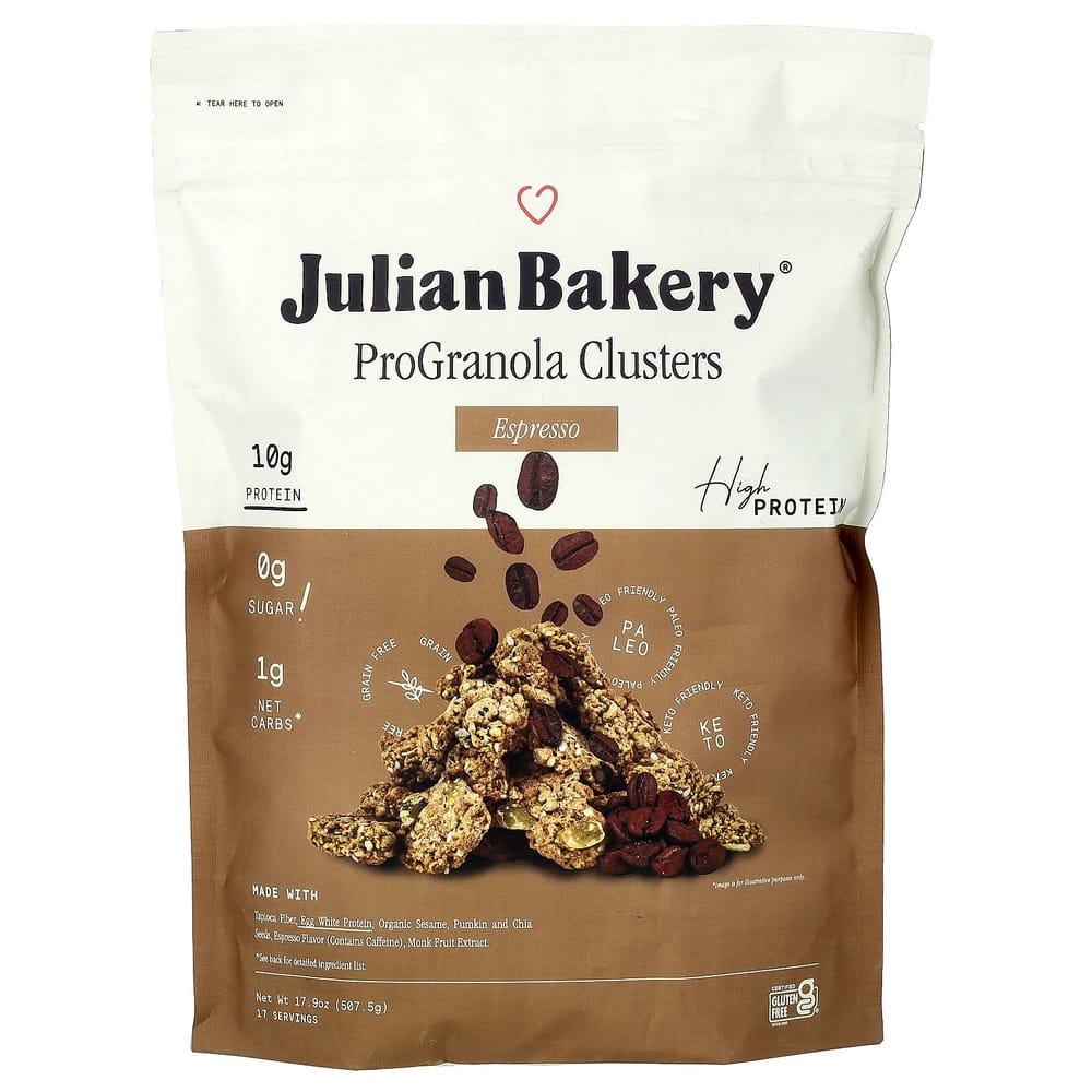 Julian Bakery Pro Granola Espresso Cluster 507.5g (17.9oz) 507.5g - 1 ea