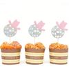 Disco Cowgirl Cupcake Toppers - Disco Ball Party Decorations, Set of 12 Cowgirl Birthday Cupcake Toppers, Disco Cowgirl Bachelorette Party